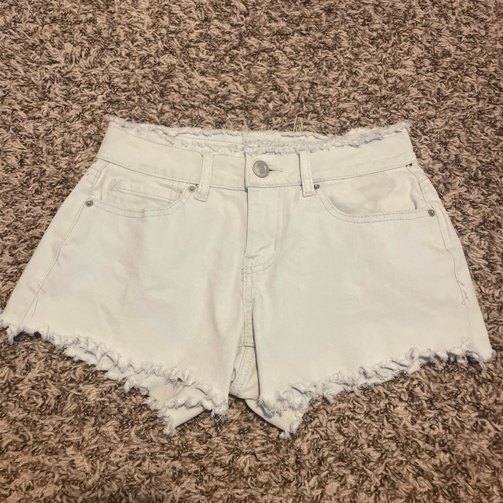 Flared Jean Shorts